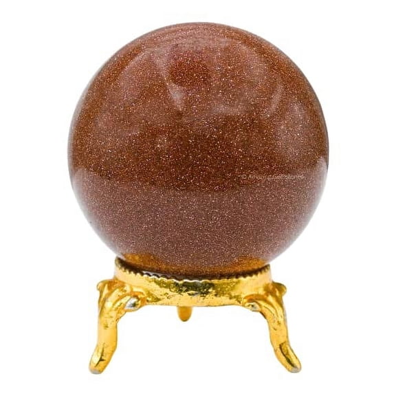 Red Goldstone Crystal Ball Sphere 2" Inches