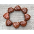 thumbnail image 1 of Red Goldstone Gemstone Hearts, Polished Red Goldstone Puffy Hearts, Red Goldstone Palm Stone, Red Goldstone Heart (5 Hearts）, 1 of 9