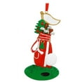 thumbnail image 1 of Red Golf Bag on Green Sports Christmas Ornament Tree Decoration, 1 of 1