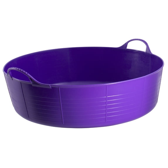 Tubtrugs Flexible 9 Gal Shallow 2 Handled Tub Purple