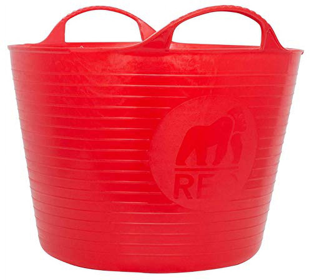 Red Gorilla Small Flexible Plastic Tub, Toy Storage, Laundry, Gardening