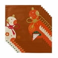 thumbnail image 1 of Red Gourd Cloth Napkins, Floral Modern Art Red Beige Washable and Reusable Dinner Napkins Set of 8, Table Napkin for Kitchen Party Birthday Wedding Hotel Housewarming 20"x20", 1 of 9