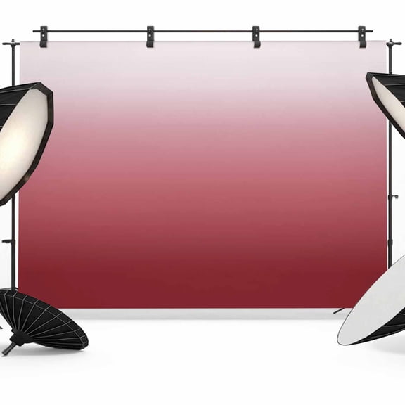 Red Gradient Backdrop for Photography, Photo Backdrop Portrait Background Party Banner Photo Backgrounds for Studio Booth Props, 7x5ft