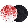 thumbnail image 1 of Red Gradient Coasters Set of 2, Absorbent Coasters for Drinks, Abstract Polka Dots Vintage Modern Art Coaster for Desk Coffee Table Protection, Home Decor House Warming Gifts 4", 1 of 8