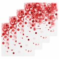 thumbnail image 1 of Red Gradient Kitchen Dish Towels for Drying Dishes Set of 4, Abstract Polka Dots Vintage Modern Art Waffle Weave Microfiber Hand Tea Bathroom Towels Quick Dry & Absorbent Towel 12x12, 1 of 7