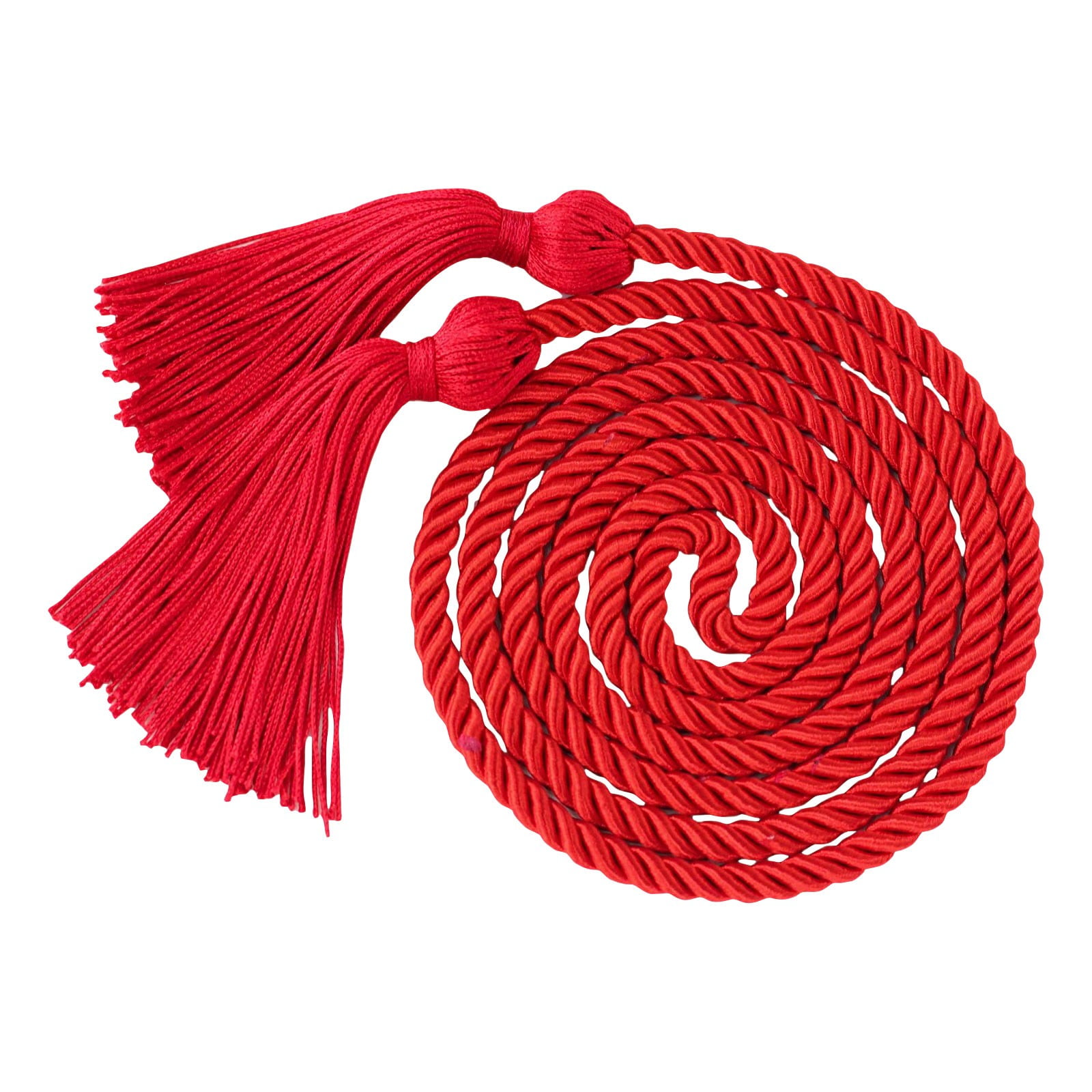 5 Graduation Ropes Red Graduation Honor Cord 66.9in Twisted Tassel Rope Graduation ...