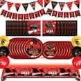 thumbnail image 1 of Red Graduation Party Supplies Complete Set for 24 Guests, 1 of 8