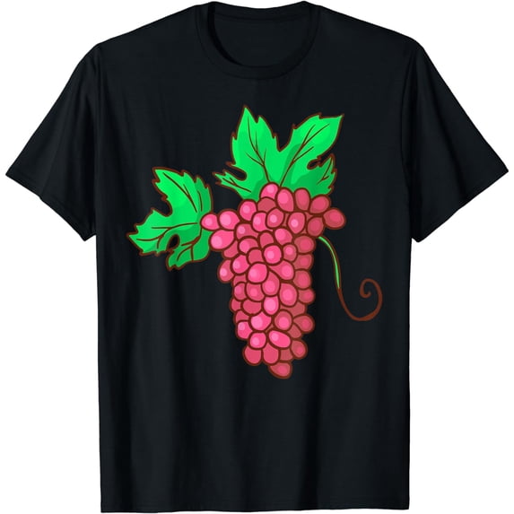 Red Grape Fruit Food Vegan Vegetarian T-Shirt