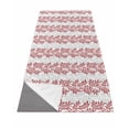 thumbnail image 1 of Red Gray Botanical Yoga Towel for Hot Yoga Non Slip, Pastoral Spring Summer Leaf Aesthetics Yoga Mat Towel Absorbent Yoga Sweat Towels Microfiber Hot Yoga Blanket for Bikram Pilates 26"x74", 1 of 7