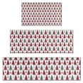 thumbnail image 1 of Red and Gray Christmas Tree Pattern Kitchen Rugs Sets Of 3,Kitchen Runner Rugs Non Skid Washable,Decorative Kitchen Floor Mats for Kitchen,Sink,Laundry,17"x30"+ 17"x47" + 17"x59", 1 of 6