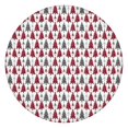 thumbnail image 1 of Red and Gray Christmas Tree Pattern Round Fitted Tablecloth with Elastic Edge,Dining Table Cover Waterproof,Outdoor Round Tablecloth for Camping,Dining,Indoor and Outdoor, 1 of 7