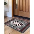 thumbnail image 1 of Red Gray Door Mat&nbsp;Indoor Outdoor Entrance, Non Slip Rug for Kitchen Bathroom Entryway Rug, Southwest Retro Ethnic AztecTexture Bohemian Washable Doormat Floor Mat for Office 24x36 Inch, 1 of 8