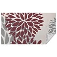 thumbnail image 1 of Red and Gray Floral Pattern Rectangle Tablecloth 60"x102",Waterproof Polyester Rectangle Table Cloth, Wipeable Spillproof Polyester Tablecloth for Dining, Camping, Indoor and Outdoor, 1 of 6