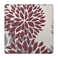 thumbnail image 1 of Red and Gray Floral Pattern Square Fitted Tablecloth with Elastic Edge,Square Table Cover,Washable Elastic Table Cover for Home Kitchen Party Decor 34"x34", 1 of 6