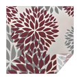 thumbnail image 1 of Red and Gray Floral Pattern Square Tablecloth,Waterproof Square Table Cover,Wipeable Spillproof Washable Table Cover for Home Kitchen Party Decor 52"x52"(132x132cm), 1 of 6