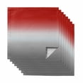 thumbnail image 1 of Red Gray Ombre Cloth Napkins, Modern Gradient Abstract Art Washable and Reusable Dinner Napkins Set of 8, Table Napkin for Kitchen Party Birthday Wedding Hotel Housewarming 20"x20", 1 of 8