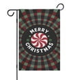 thumbnail image 1 of Red Green Buffalo Plaid Merry Christmas Garden Flag Double Sided Outdoor Flag for Garden Lawn Spring Autumn Thanksgiving Christmas 12.5x18inch, 1 of 4