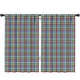 thumbnail image 1 of Red Green Checkerboard Blue Pattern Kids Curtains,Childrens Insulated Curtains Set Of 2,Bedroom Essentials,Teen Room Decor 52"X84", 1 of 5