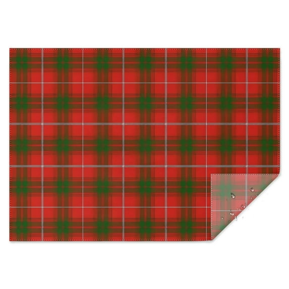 Red Green Checkerboard Checkered Pattern Rectangle Tablecloth 60"x84",Waterproof Polyester Rectangle Table Cloth, Wipeable Spillproof Polyester Tablecloth for Dining, Camping, Indoor and Outdoor