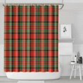 thumbnail image 1 of Red Green Checkerboard Checkered Pattern Shower Curtain 72"x84" ,Bathroom Decorative Shower Curtains Set with 12 Hooks,Modern Waterproof Washable Shower Curtain, 1 of 6