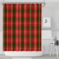 thumbnail image 1 of Red Green Checkerboard Checkered Pattern Shower Curtain 84"x72" ,Bathroom Decorative Shower Curtains Set with 12 Hooks,Modern Waterproof Washable Shower Curtain, 1 of 6