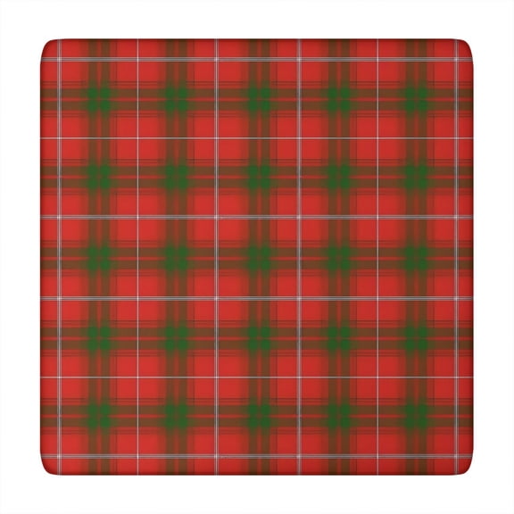 Red Green Checkerboard Checkered Pattern Square Fitted Tablecloth with Elastic Edge,Square Table Cover,Washable Elastic Table Cover for Home Kitchen Party Decor 34"x34"