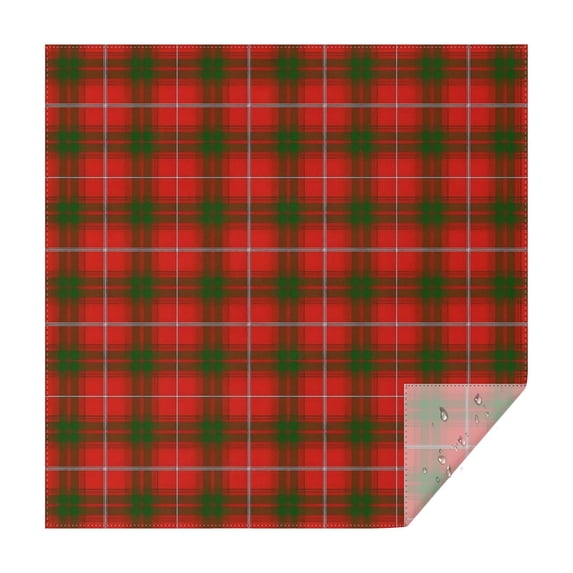 Red Green Checkerboard Checkered Pattern Square Tablecloth,Waterproof Square Table Cover,Wipeable Spillproof Washable Table Cover for Home Kitchen Party Decor 60"x60"(152x152cm)