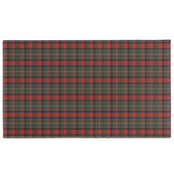 Red Green Checkerboard Red Pattern Indoor Door Mat 17"x30", Washable Non-Slip Decorative Rug for Entrance, Kitchen, Bathroom
