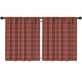 thumbnail image 1 of Red Green Checkerboard Red Pattern Kids Curtains,Childrens Insulated Curtains Set Of 2,Bedroom Essentials,Teen Room Decor 52"X63", 1 of 5