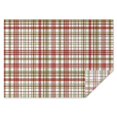 Green Tablecloth Pattern Red and Green Checkered Pattern Waterproof Tablecloth, Rectangular ...