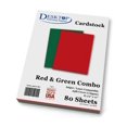 Red and Green Christmas MMF7 Cardstock 80 Sheets 65lb Cover Paper