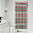 thumbnail image 1 of Red and Green Christmas Pattern Shower Curtain 36"x72" ,Bathroom Decorative Shower Curtains Set with 12 Hooks,Modern Waterproof Washable Shower Curtain, 1 of 6
