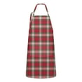 thumbnail image 1 of Red and Green Christmas Plaid Apron-Garden Aprons for Women with Pockets-Cotton Linen Waterproof Kitchen Cooking Gardening Aprons Adjustable for Kitchen,Cooking,BBQ and Salon 32"x27", 1 of 7