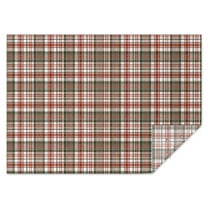 Red and Green Christmas Plaid Pattern Rectangle Tablecloth 60"x84",Waterproof Polyester Rectangle Table Cloth, Wipeable Spillproof Polyester Tablecloth for Dining, Camping, Indoor and Outdoor