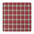 thumbnail image 1 of Red and Green Christmas Plaid Pattern Square Fitted Tablecloth with Elastic Edge,Square Table Cover,Washable Elastic Table Cover for Home Kitchen Party Decor 34"x34", 1 of 6