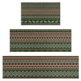 thumbnail image 1 of Red and Green Christmas Reindeer Pattern Kitchen Rugs Sets Of 3,Kitchen Runner Rugs Non Skid Washable,Decorative Kitchen Floor Mats for Kitchen,Sink,Laundry,17"x30"+ 17"x47" + 17"x59", 1 of 6
