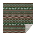 thumbnail image 1 of Red and Green Christmas Reindeer Pattern Square Tablecloth,Waterproof Square Table Cover,Wipeable Spillproof Washable Table Cover for Home Kitchen Party Decor 60"x60"(152x152cm), 1 of 6