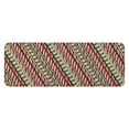 thumbnail image 1 of Red and Green Christmas Striped Pattern Kitchen Rug Mat,Kitchen Runner Rugs Non Skid Washable,Decorative Kitchen Floor Mats for Kitchen,Sink,Laundry,17"x47.2", 1 of 7