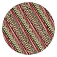 thumbnail image 1 of Red and Green Christmas Striped Pattern Round Fitted Tablecloth with Elastic Edge,Dining Table Cover Waterproof,Outdoor Round Tablecloth for Camping,Dining,Indoor and Outdoor, 1 of 7