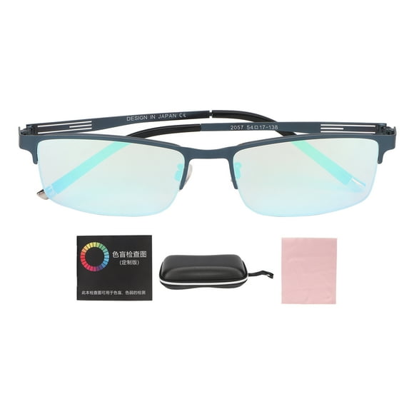 Red Green Color Blindness Glasses Men Women Dark Blue Frame Indoor Outdoor Color Blind Weakness Glasses Chiyuantao