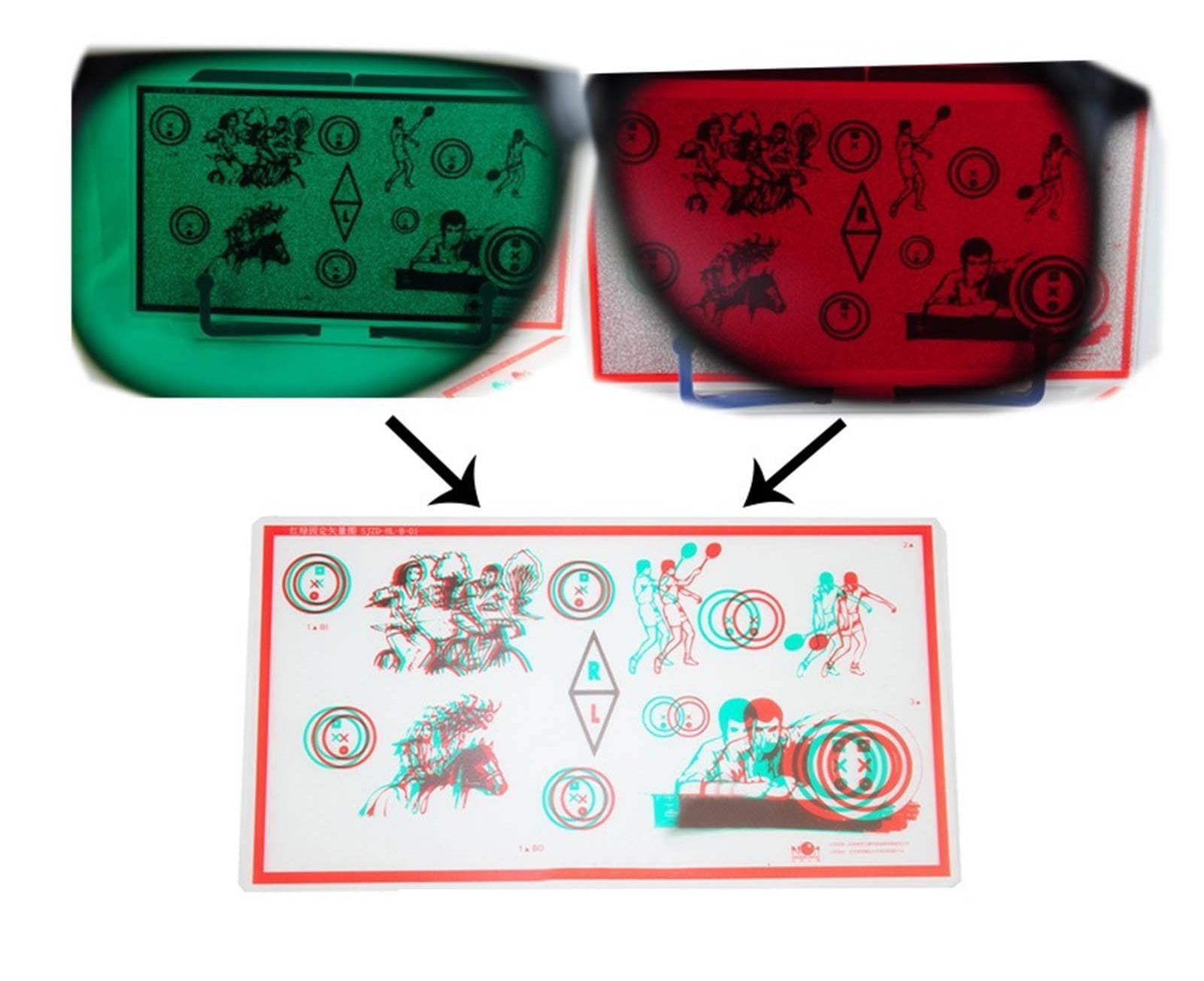 Red Green Fixed Tranaglyph, Convergence Insufficiency Eye Training Low ...
