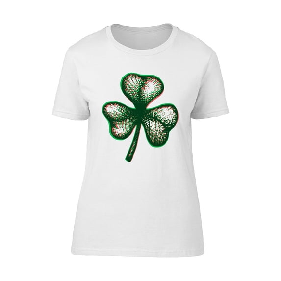 Red Green Grunge Irish Clover Tee Men's -Image by Shutterstock