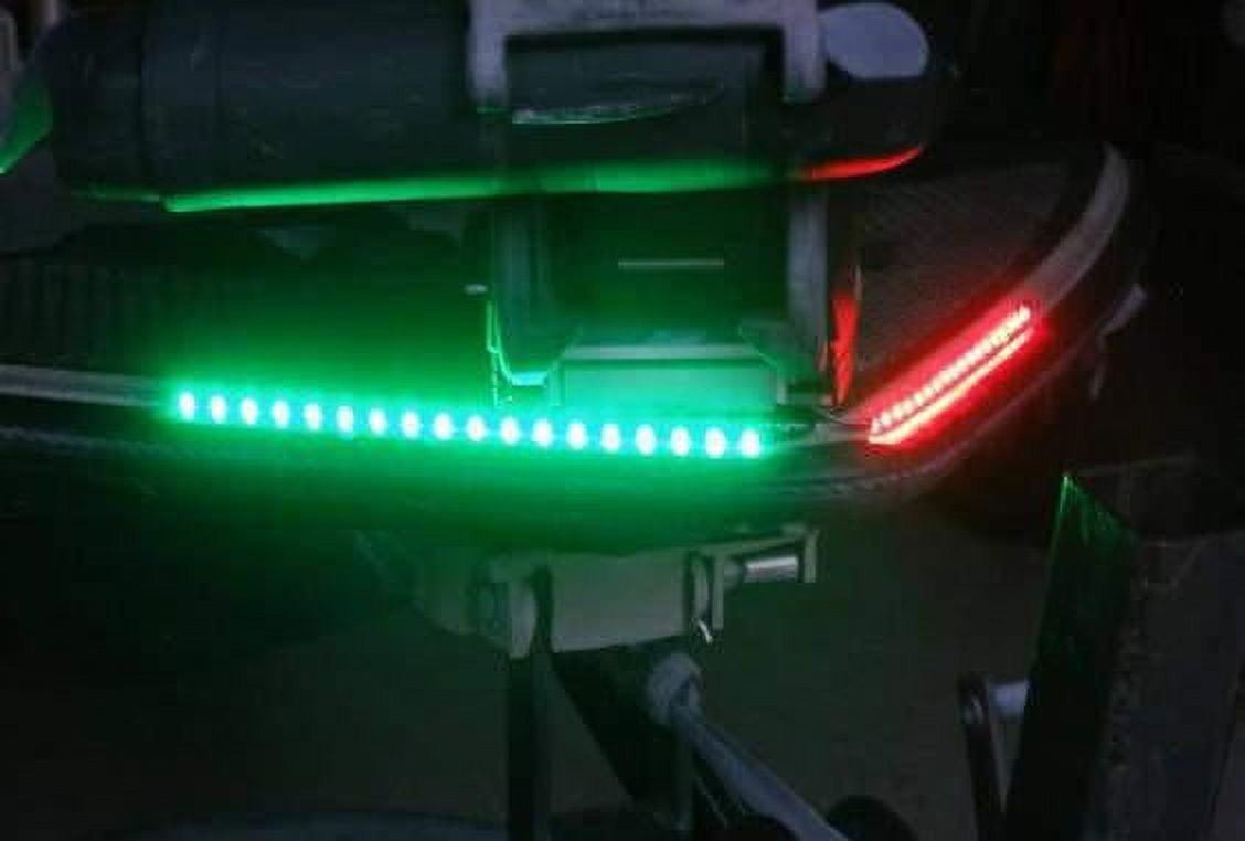 Green Blob Outdoors - Waterproof LED Navigation Boat Light Strips for Marine, Basscat, Pontoon & Jon Boats, Red & Green