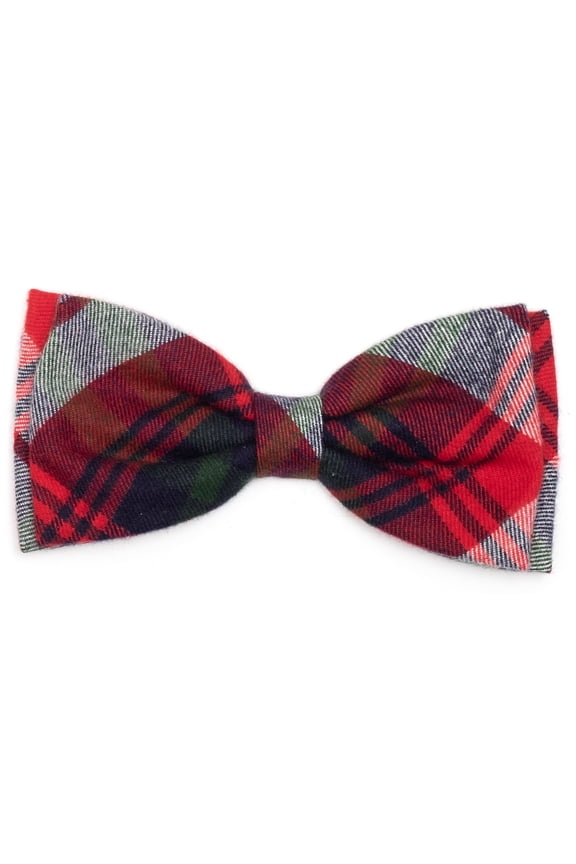 Red/Green/Navy Plaid Bow Tie