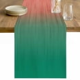 thumbnail image 1 of Red Green Ombre Table Runner 48 Inches Long Farmhouse Dress Scarves, Modern Art Gradient Orange Dining Tablerunner for Coffee Table/Kitchen Island/Party Décor, 13" x 48", 1 of 8