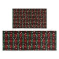 thumbnail image 1 of Red and Green Plaid Christmas Snow Pattern Kitchen Rugs Sets Of 2,Anti Fatigue Kitchen Mat Rugs Non Slip Washable,Decorative Kitchen Floor Mats for Kitchen,Sink,Laundry,17"x30"+17"x47", 1 of 7