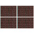 thumbnail image 1 of Red and Green Plaid Christmas Snow Pattern Summer Placemats Table Placemats Set Of 4-Linen Kitchen Washable Placemats Table Mats 11.8"x17.7" Non-Slip Heat Resistant, 1 of 6