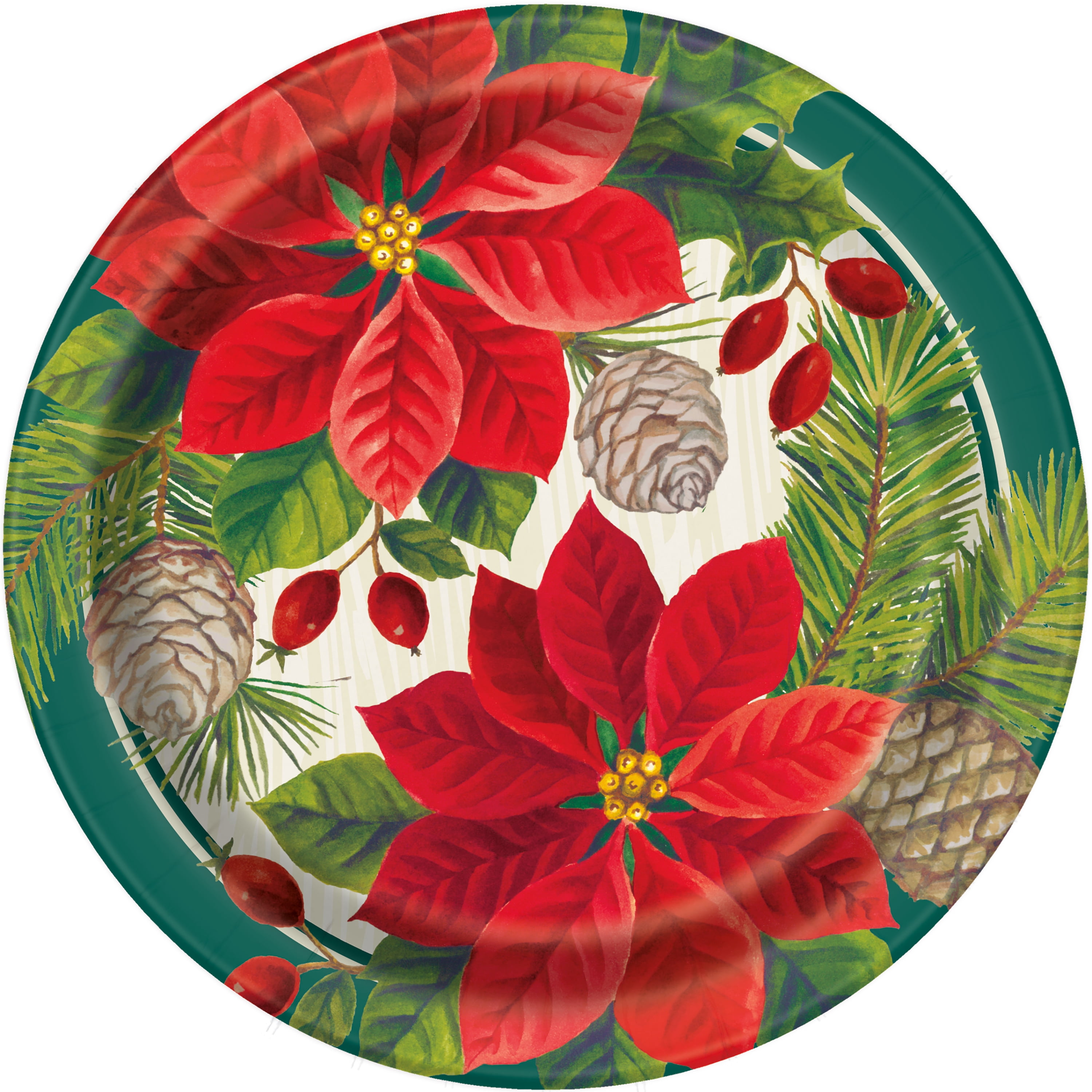 120 Pcs Christmas Paper Bowls - Festive Red, Green & White