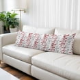 thumbnail image 1 of Red Grey Botanical Body Pillow Covers 20"x54", Spring Floral Summer Farmhouse Soft Brushed Microfiber Breathable Throw Pillow Covers, Pillowcase with Zipper for Couch Sofa Bedroom Living Room, 1 of 9