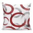 thumbnail image 1 of Red Grey Pillow Covers 20x20 Inch Decorative Throw Pillow Cover, Geometric Circle Modern Abstract Simple Art Sofa Pillowcases Accent Cushion Case Home Decor Bedroom Living Room, 1 of 6